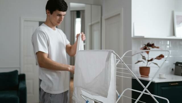 Laundry drying racks