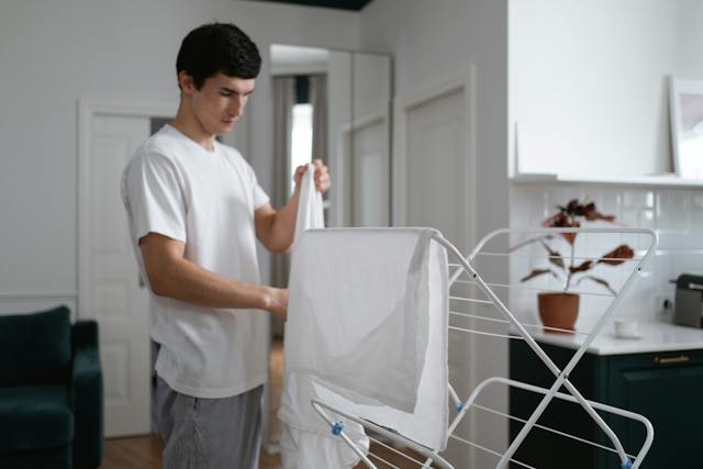 Laundry drying racks